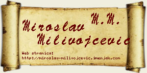 Miroslav Milivojčević vizit kartica